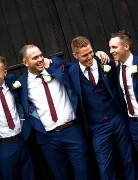 Weddings: Groom and best men