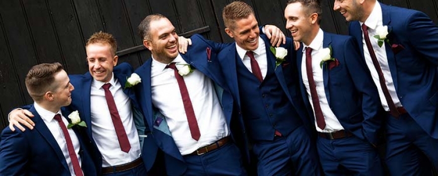 Weddings: Groom and best men