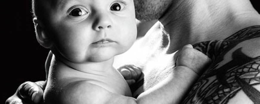 Newborns: Newborn with dad mono