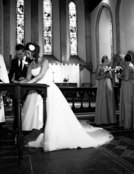 Wedding-All Saints Church Faringdon-Signing the Register